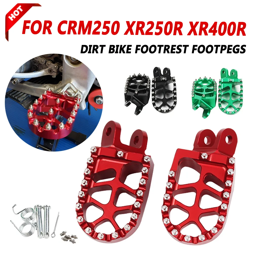 Dla HONDA CRM250 CRM 250 XR250R XR400R XR 250R 400R XR 250 R 400 R akcesoria motocyklowe nakładki na pedały podnóżek CNC