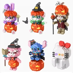 Halloween Stitch Tiny Particle Building Blocks Assembly Toy Stellalou Decorative Girls' Birthday Gifts Building Blocks Ornament