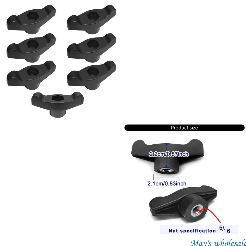 

7pcs Multipurpose Replacements Knob Wing Universal Knobs Sturdy Yard Machines Parts for Outdoor Power Equipment 448A