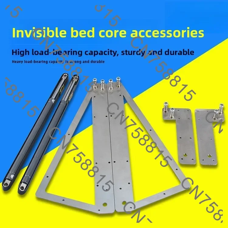 Custom folding wall cabinet, bed accessories, with hydraulic support rod, space-saving Murphy bed replacement hardware set