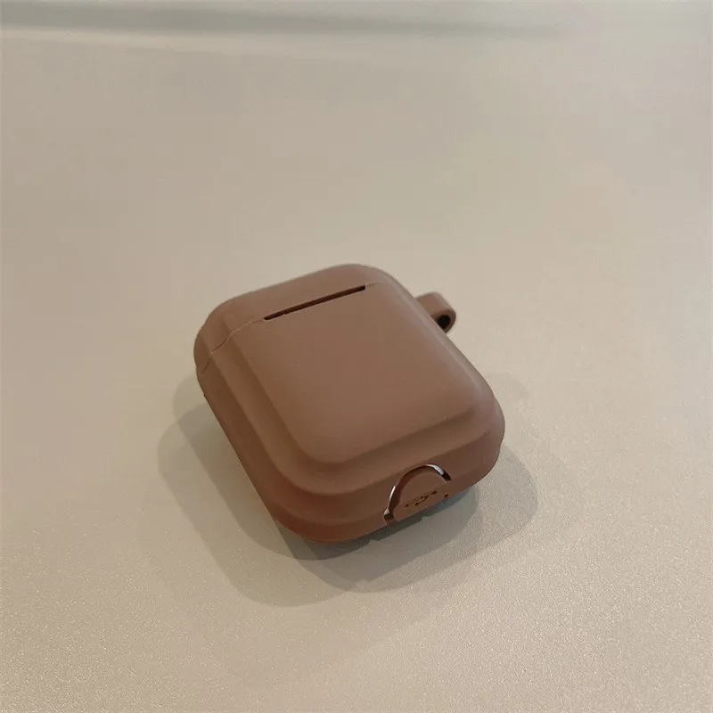 بسيطة بلون سماعة كم بلوتوث سماعة الغبار سيليكون الغطاء الواقي ينطبق على أبل AirPods1/2/3