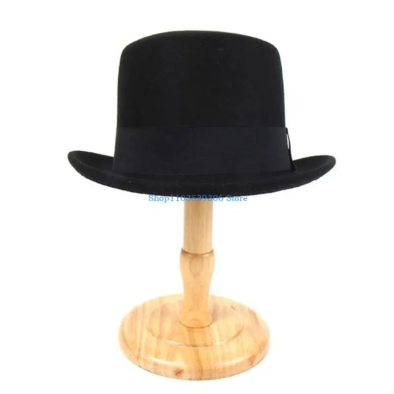 400A Vintage Fedora Hat Victorian Age Short Brim Western Magician Hat Versatile Top Hat for Dinner Outdoor Casual Wear