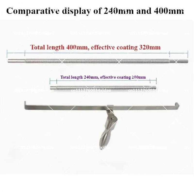 400MM Extrusion Wet Film Applicator Wire Bar Coater Printing Ink Paint Scraper Coating Rod 0-600UM