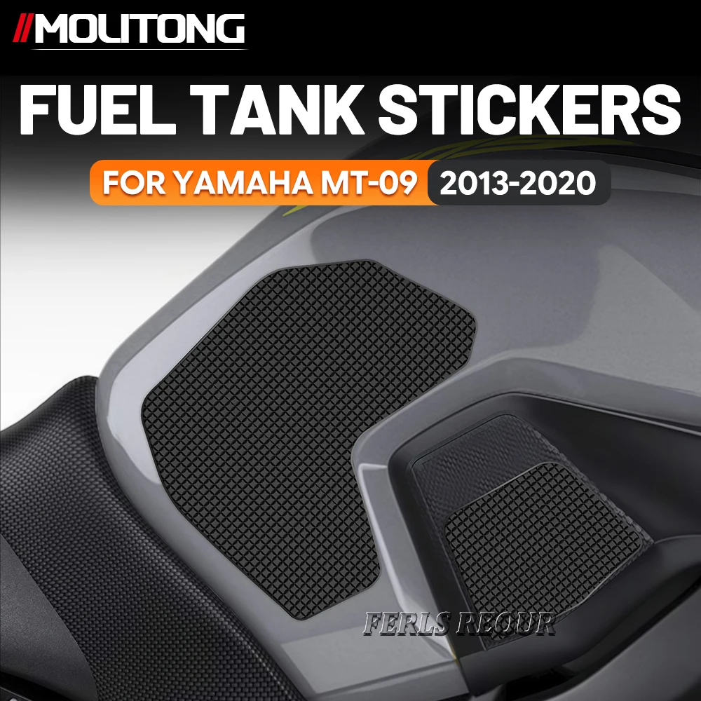 

Для мотоцикла YAMAHA MT-09 2013-2020: Противоскользящая резиновая накладка на бензобак, черная, защита от царапин, наклейка-протектор
