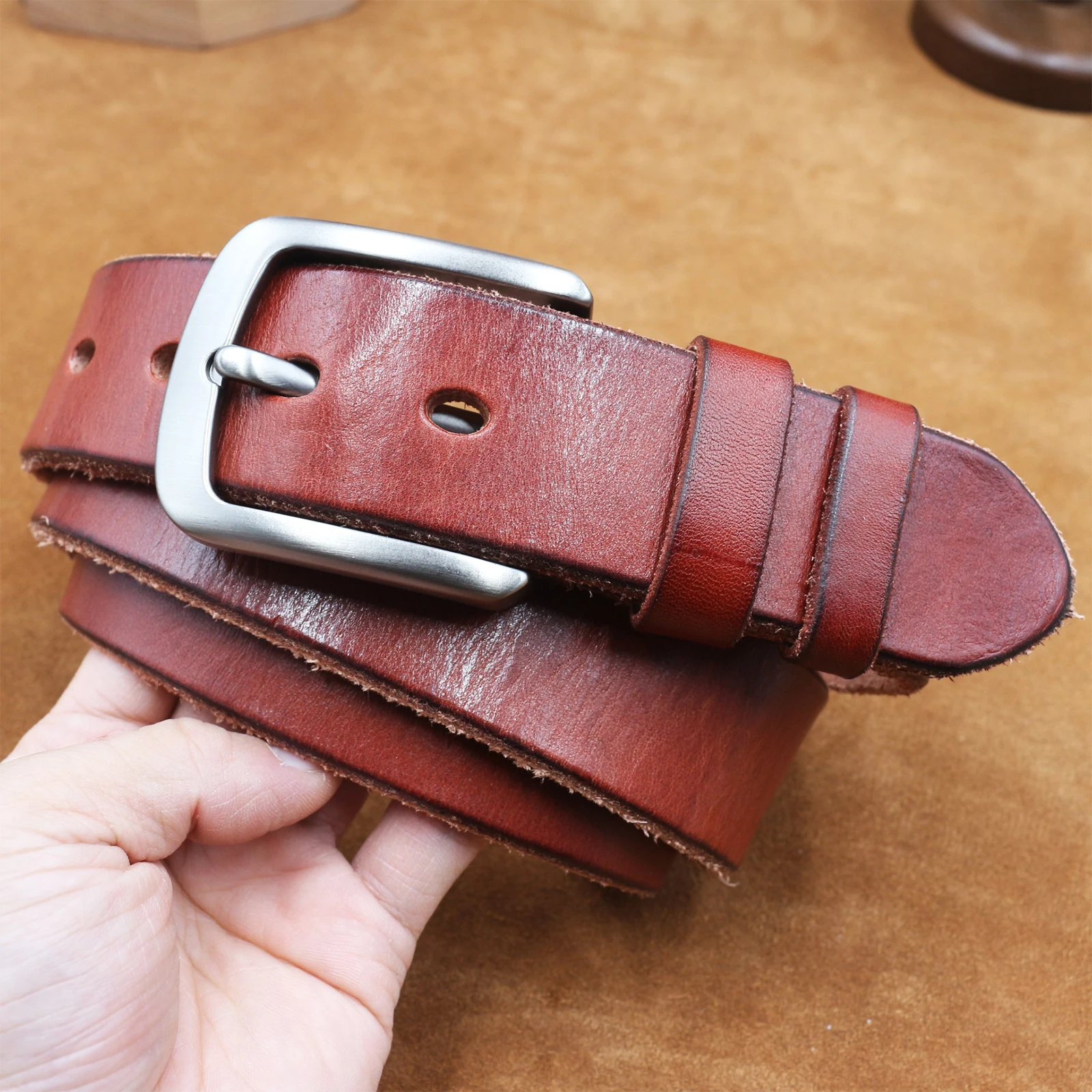 Cintura da Uomo in Vera Pelle  - Leather Works Belt recensione e prezzo