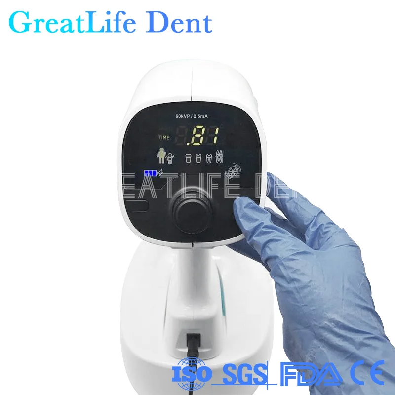 GreatLife Dent Handheld Dental X Ray Camera 70kv 2ma Touch Screen Intraoral Dental Digital Portable Dental X Ray Camera