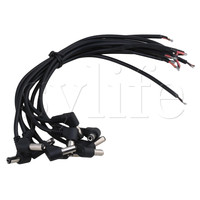 10pcs DC Tip Power Plug Jack Connector 5.5 x 2.1mm Male Right Angle Cord Cable