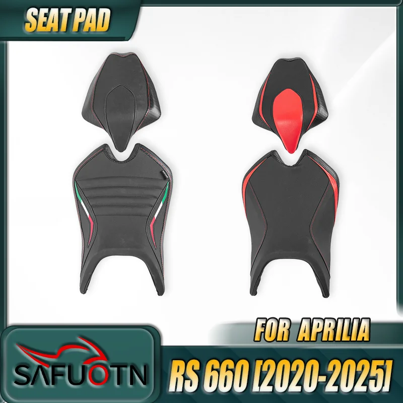 

Motorcycle Rear Passenger Pillion Cushion Cover Front Driver Seat Pad for Aprilia RS 660 2020 2021 2022 2023 2024 2025
