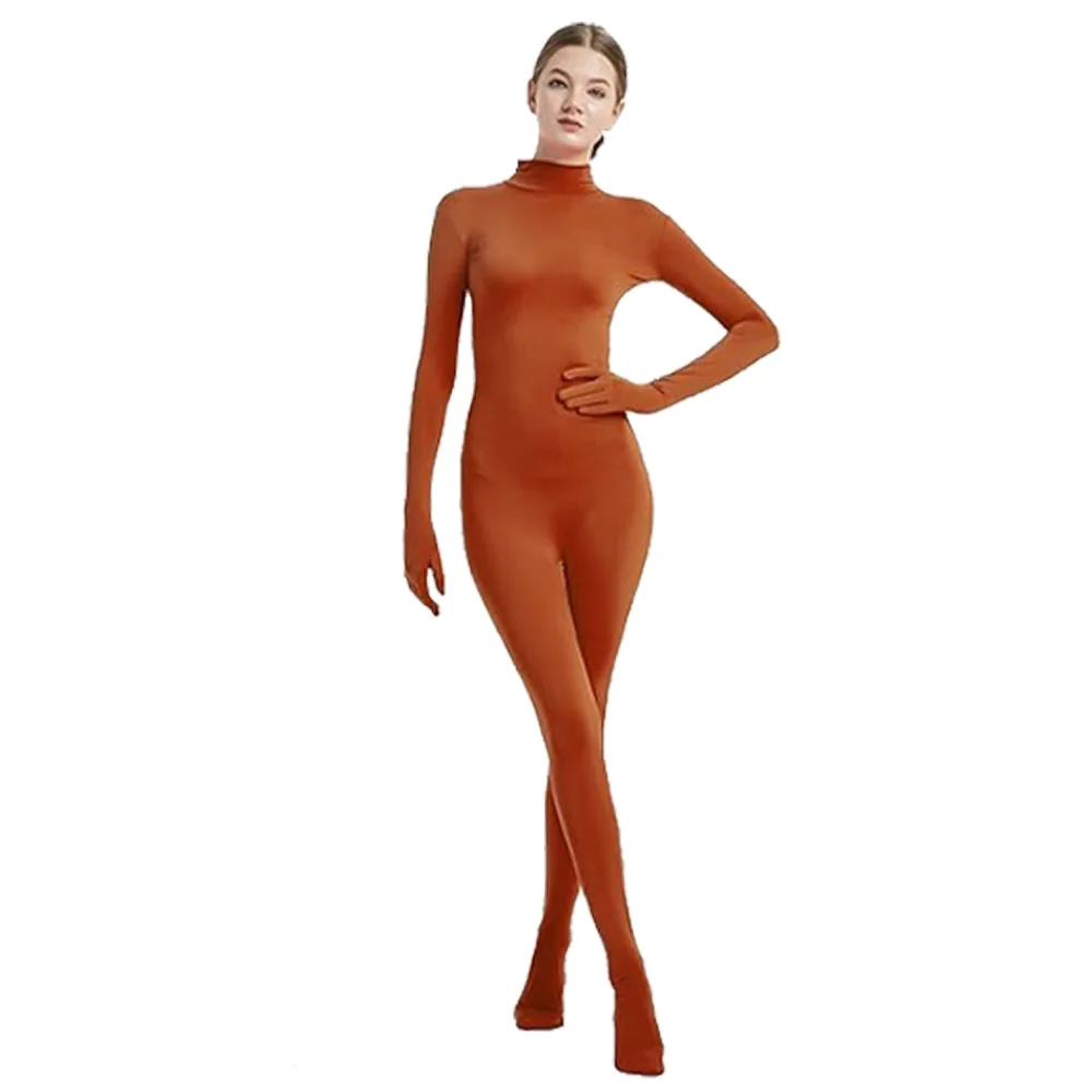 halloween Ninja tight fitting suit cosplay  stage performance costume Solid color half pack jumpsuitv woman