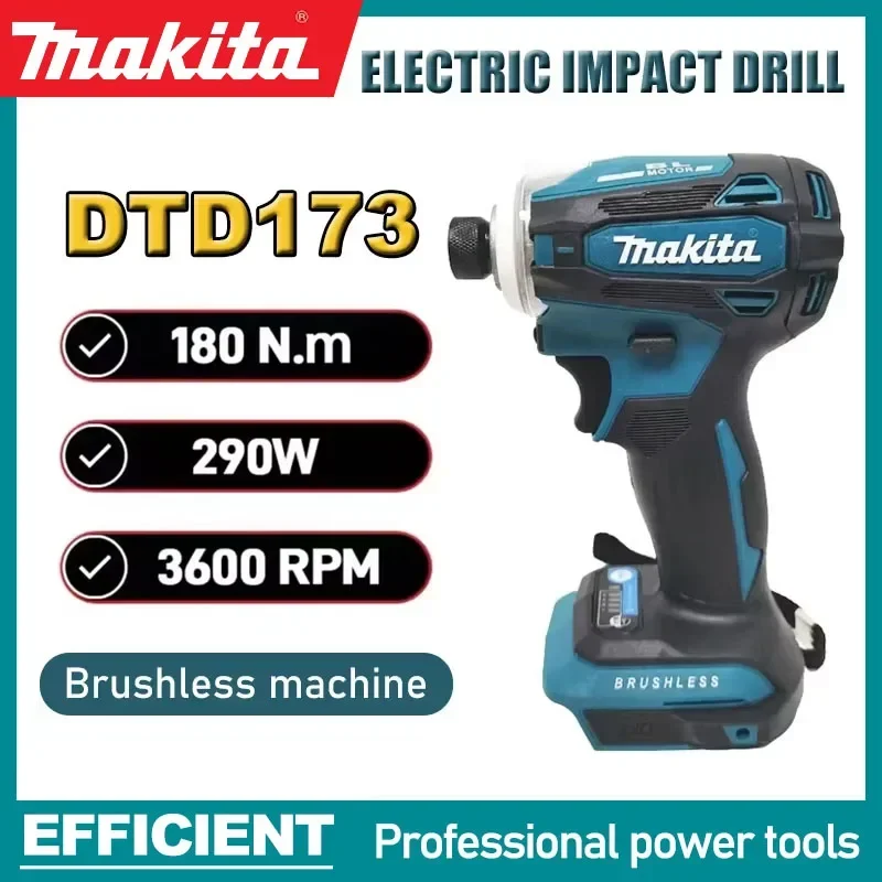 

Makita DTD173 brushless impact screwdriver driver Rechargeable high torque Cordless electric driver high power Tool