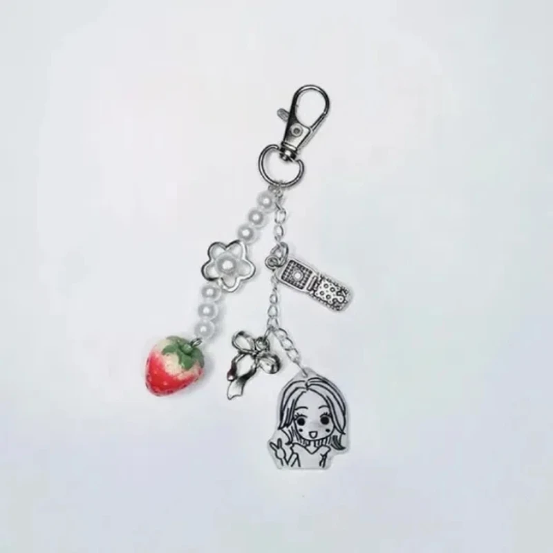 Strawberry Anime Keychain