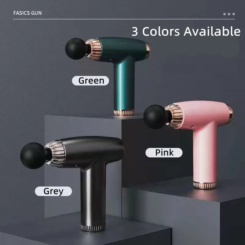 

Высокочастотный массажный пистолет, массаж мышц, релаксационный массажер для шеи, ног, тела, 5-язычное массажное оборудование для головы, фасциальный пистолет