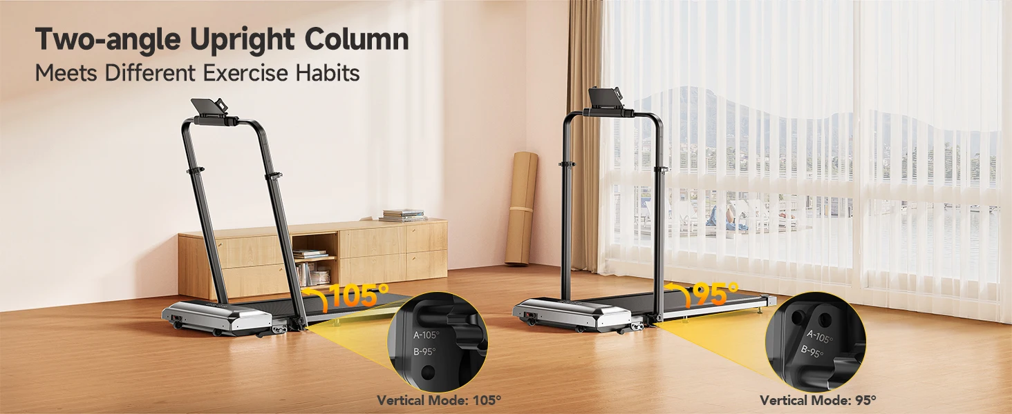 Toputure Elektrisches Klappbares Laufband für Zuhause mit Steigung 12 km/h Smart App-Steuerung LED-Display Geh- und Laufpad für Heim und Büro – Detail 16