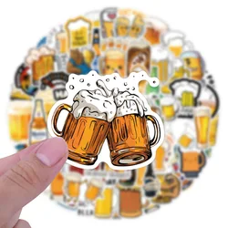 10/30/50/110PCS Beer Cartoon Stickers Reduce Summer Heat Drink Sticker Happy Celebrate Decals DIY Laptop Phone Bike Skateboard