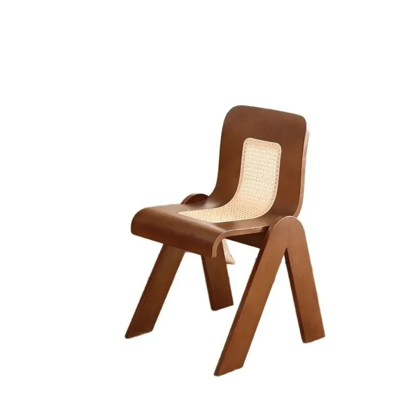 

Medieval rattan special-shaped chair French dining table and Home book designer
