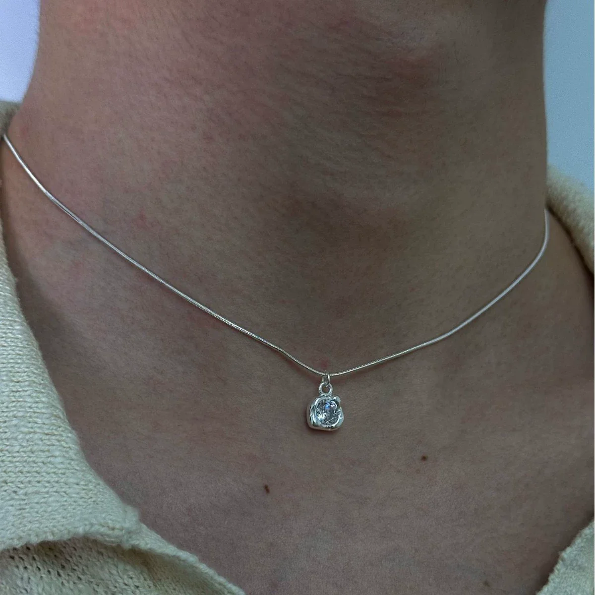 Women's 925 Sterling Silver Love Heart Necklace with Bow Knot Bead