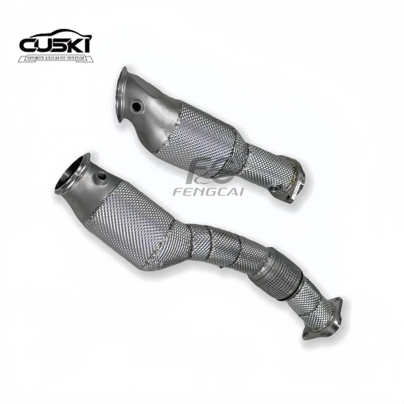 

Высокоэффективный каталитический нейтрализатор выхлопной трубы для BMW M4 G82 S58 2020+, выхлопная труба из нержавеющей стали, светильник двигателя не на