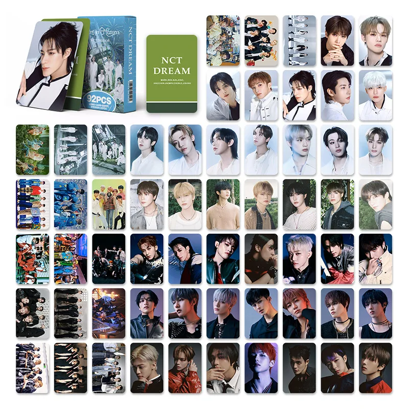 92Pcs/Set Boy Idol New Lomo Cards Sticker HD Printed Photo Cards JAEHEE SAKUYA DoYoung SION YUTA JaeHyun jungwoo Fans Gifts