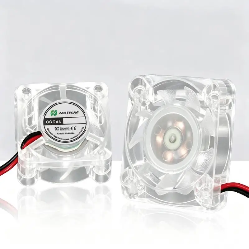 1Pcs Transparent DC Cooling Fan 4010 5V 12V 24V Fan 3D Printer Small Fan Mini Brushless Cooler Fan No Light