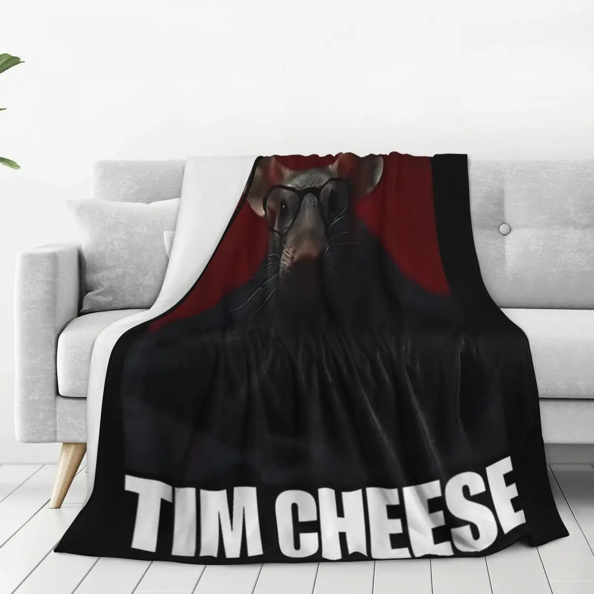 تيم الجبن Brainrot ميمي بطانية جودة سوبر لينة رمي بطانية الشتاء طائرة السفر ديكور المنزل طباعة المفرش