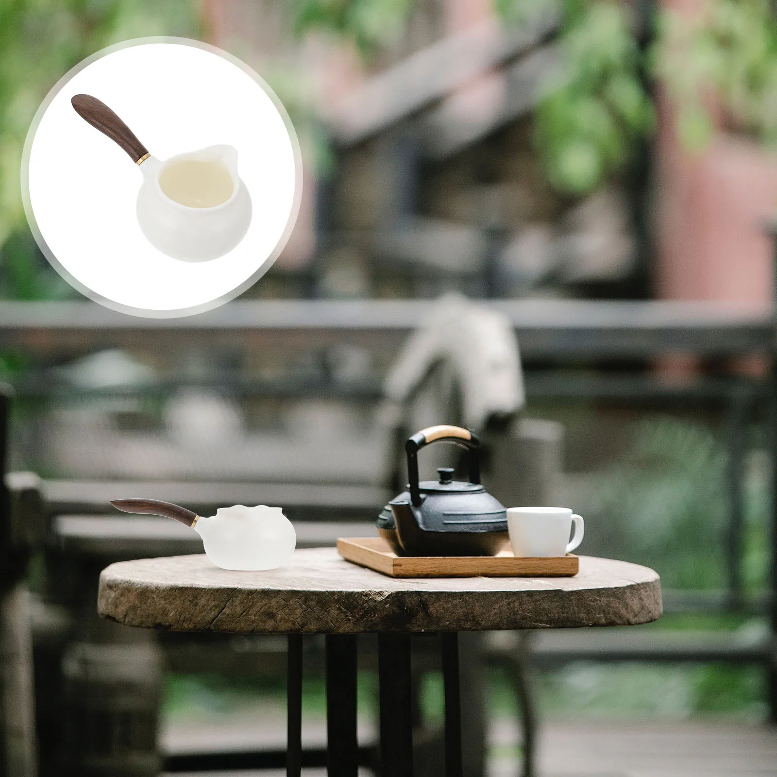 

1pc Ceramic Teapot Side Handle Practical Home Tea Dispenser Small Tea Maker For Kitchen Barware Use Ceramic Teaware