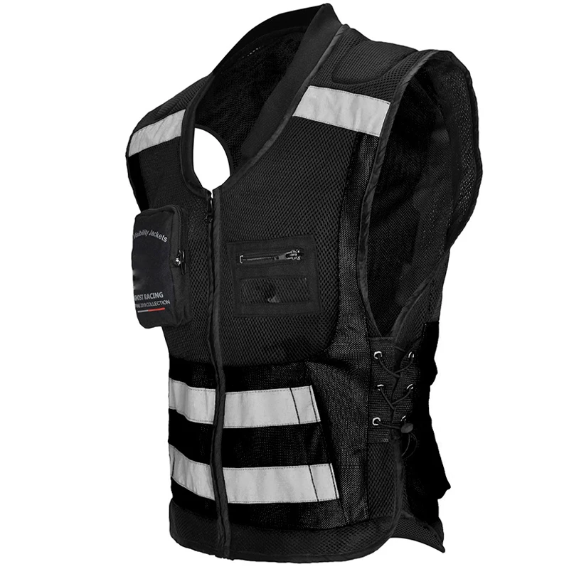 High-bright Reflective Belt Night Running Jersey Vest Adjustable Motorcycle Riding Vest for Adults