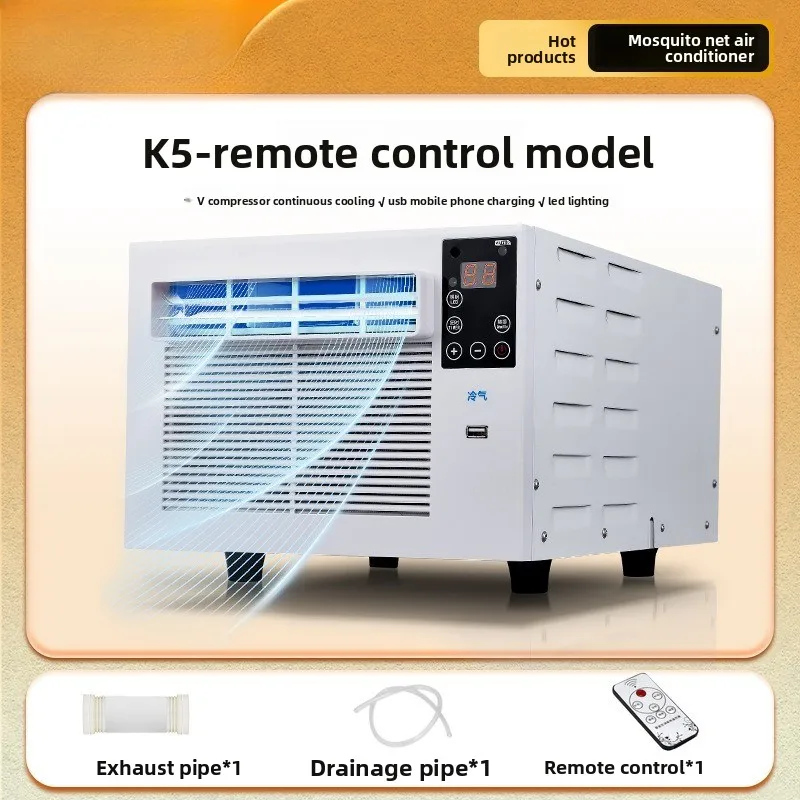 24 ساعة الموقت التبريد التدفئة سطح المكتب تكييف الهواء الصغير المحمولة نافذة مكيف الهواء صندوق برودة مزيل الرطوبة أنبوب مجاني