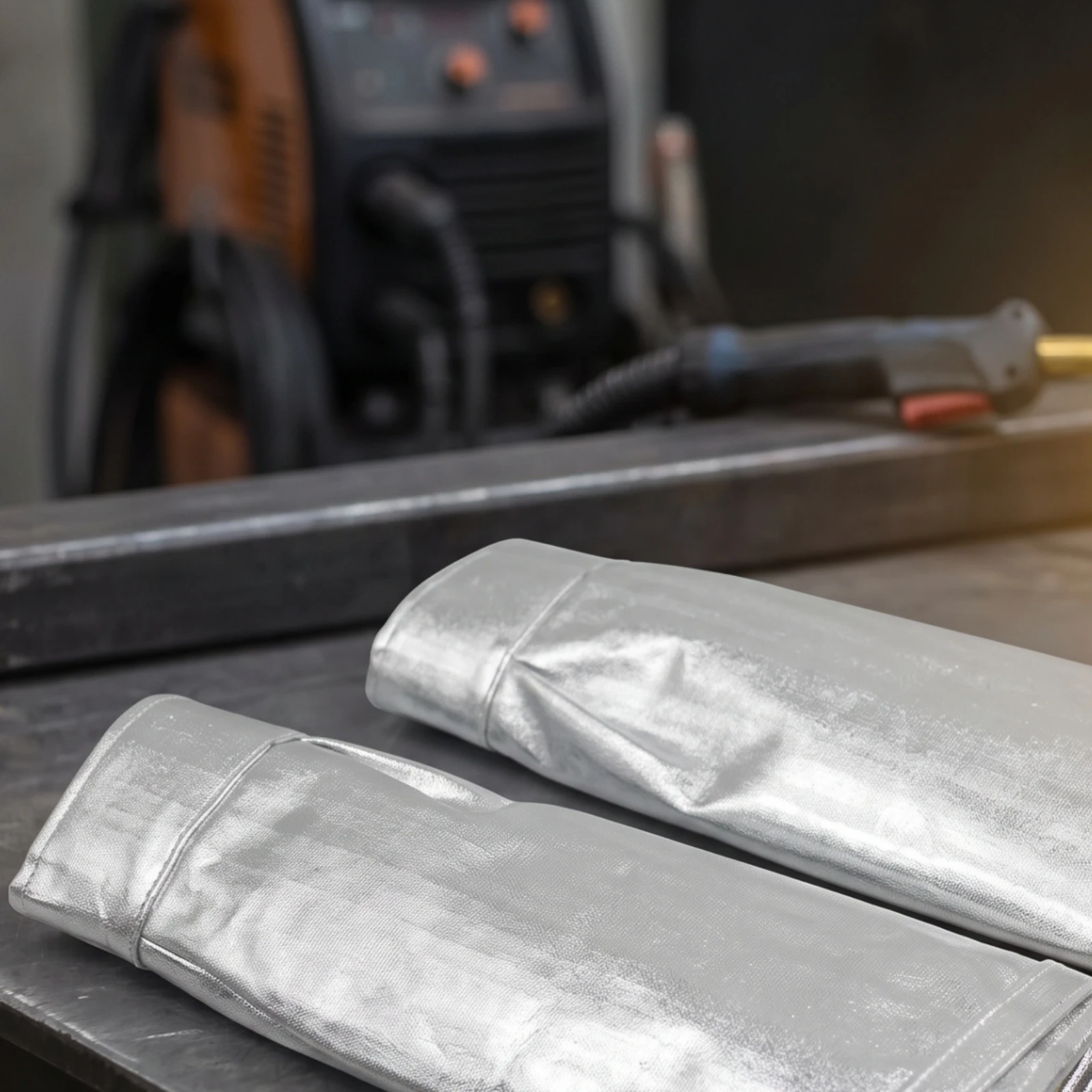 Aluminized Arm Sleeve Reflective Aramid Defensive Sleeve Metal-Fabrication Sleeves Anti-Scald Long-Lasting for Foundry Workers