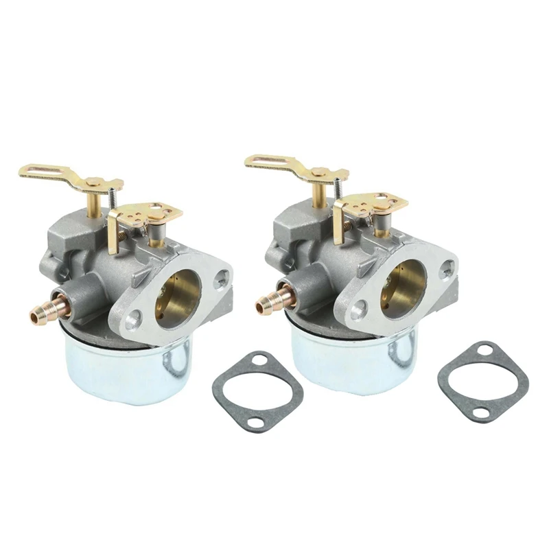 2X Adjustable Carburetor Fit For Tecumseh 8/9/10HP Snowblower 640349 640052 640054