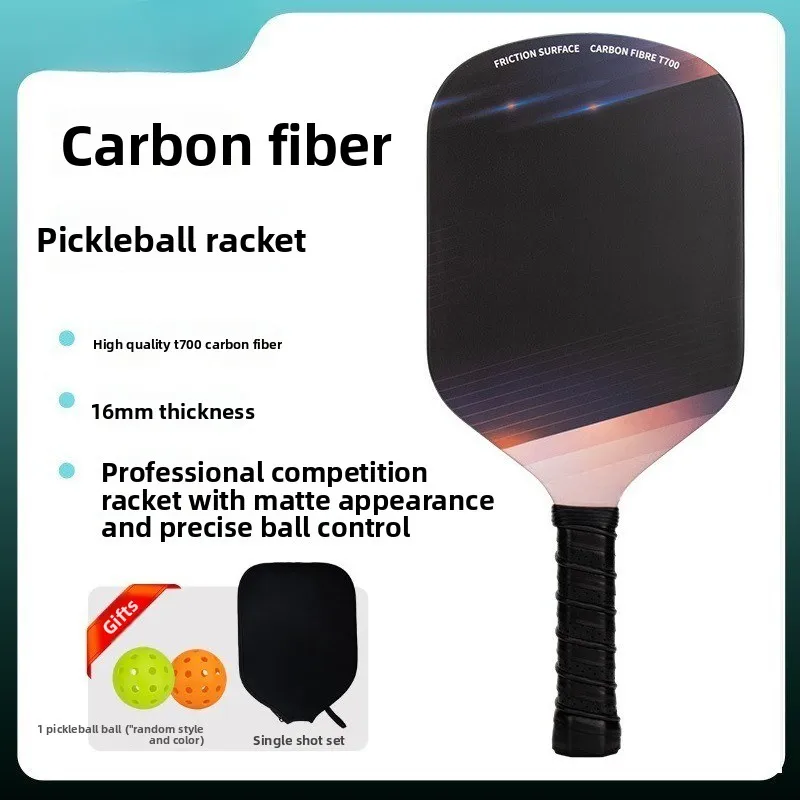 

PickleballT700 Carbon Fiber Peak Racket Outdoor Sports Competition Professional Racket Set