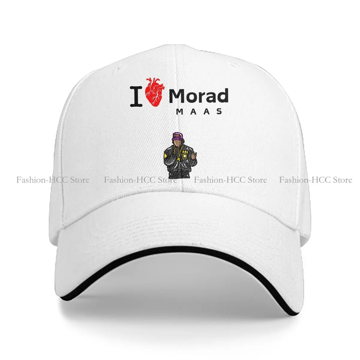 Summer Cap Sun Visor Heart Hip Hop MORAD Peaked Hats