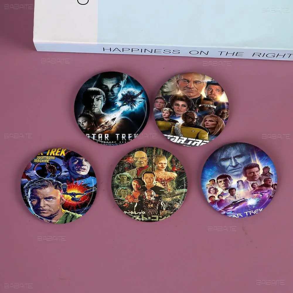 Broche à bouton souple personnalisable pour femmes, classique, Vintage, Star Trek, Anime, bijoux créatifs, Badge drôle, chapeau d'amoureux de dessin animé