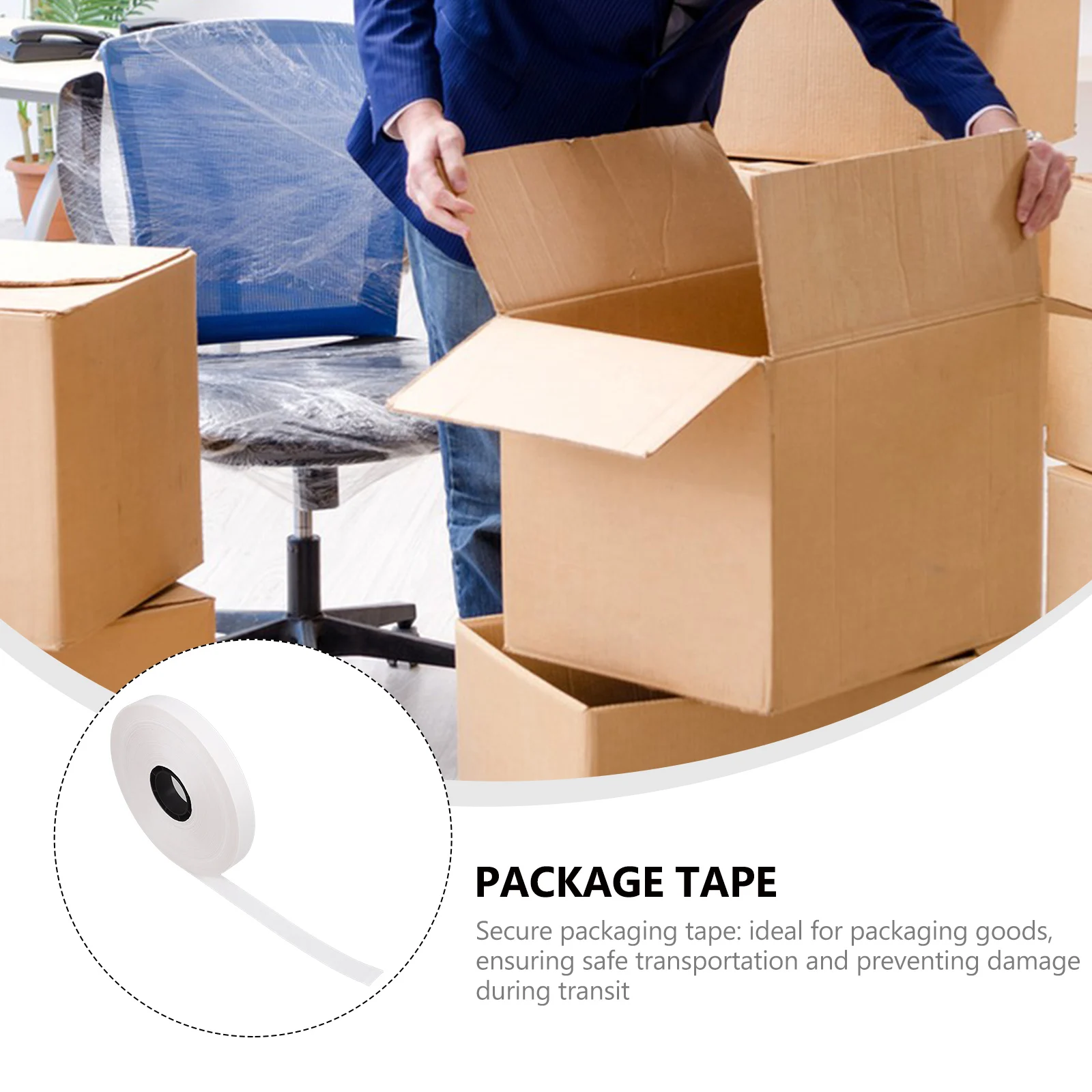 

High Temperature Resistance Kraft Paper For Automatic Strapping Machine Secure Packaging Writable Surface For Shipping Storage