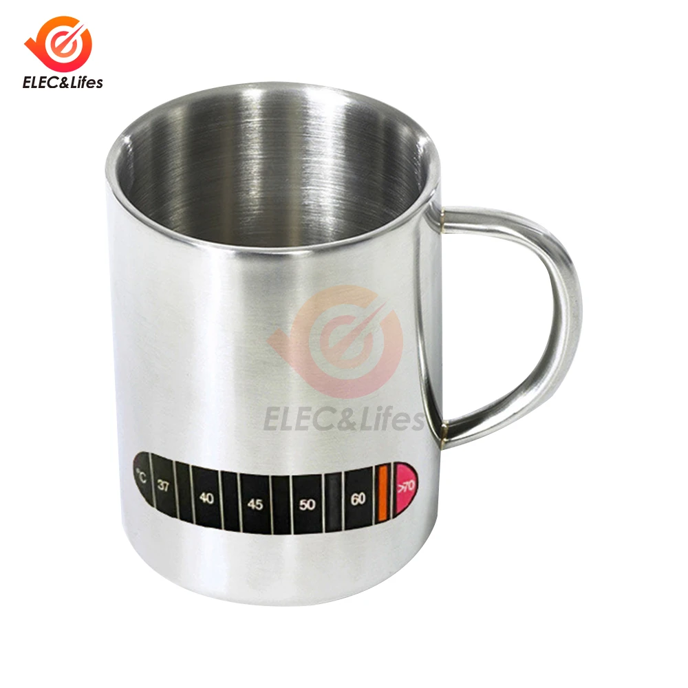 5Pcs 0-70℃ Cup Wall Liquid Temperature Tester Milk Water Coffee Food Thermometer Discoloration Sticker For Home Kitchen Indoor