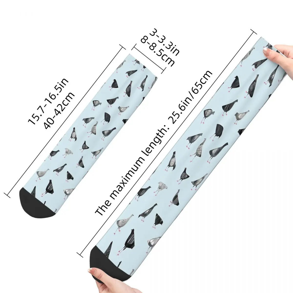 Chaussettes Pigeons Doing Pigeon Things pour hommes et femmes, bas de printemps, hip hop