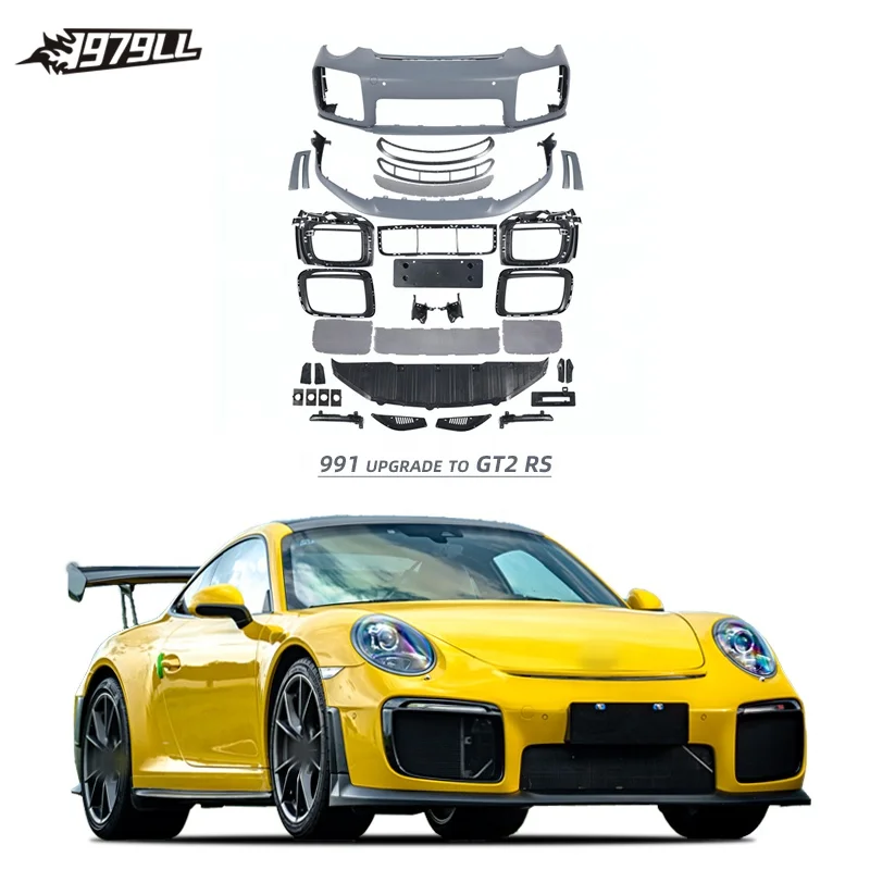

[1979LL] Car Bodykit 2012-2018 991.1 991.2 Front Bumper Upgrade To GT2 RS Turbo Body Kit For Porsche 911 991