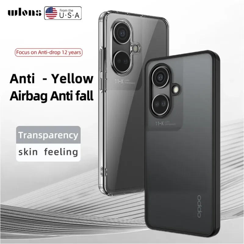 

funda For OnePlus Nord CE 3 Case Crystal Clear Hard PC Shockproof Camera Protection Transparent Cover for OPPO K11 5G ケース