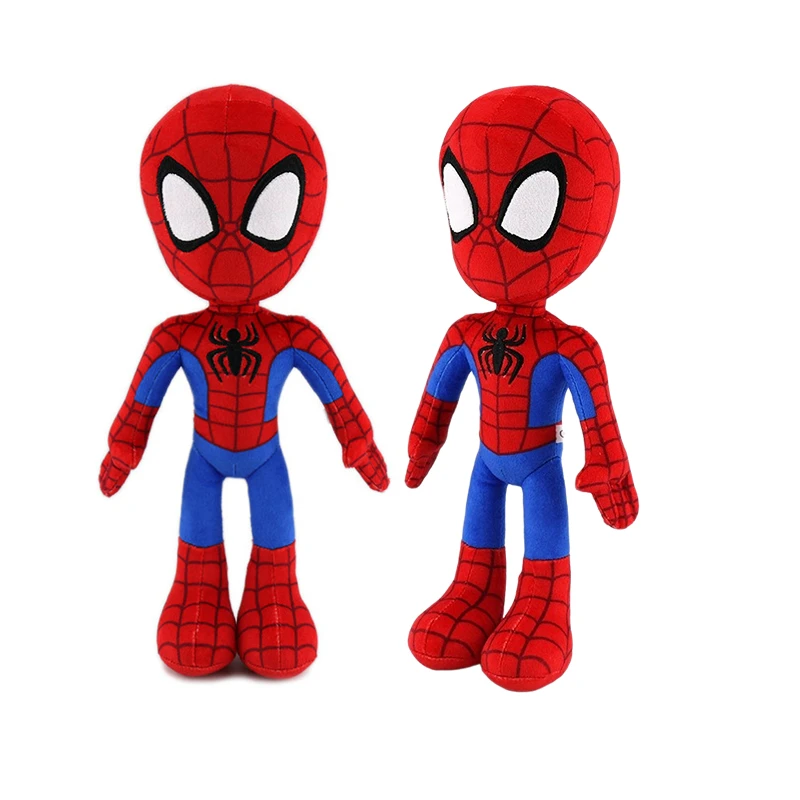 Adventure Marvel Spiderman de 30cm, muñeco de peluche suave de dibujos animados, grande almohada de tela para niño, decoración de regalo de Navidad