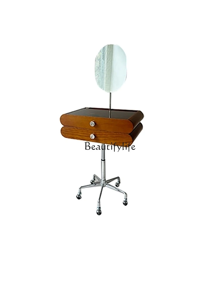 

ld6Mid-Ancient Movable Dresser with Cosmetic Mirror Integrated Bauhaus Bedroom Makeup Table Adjustable