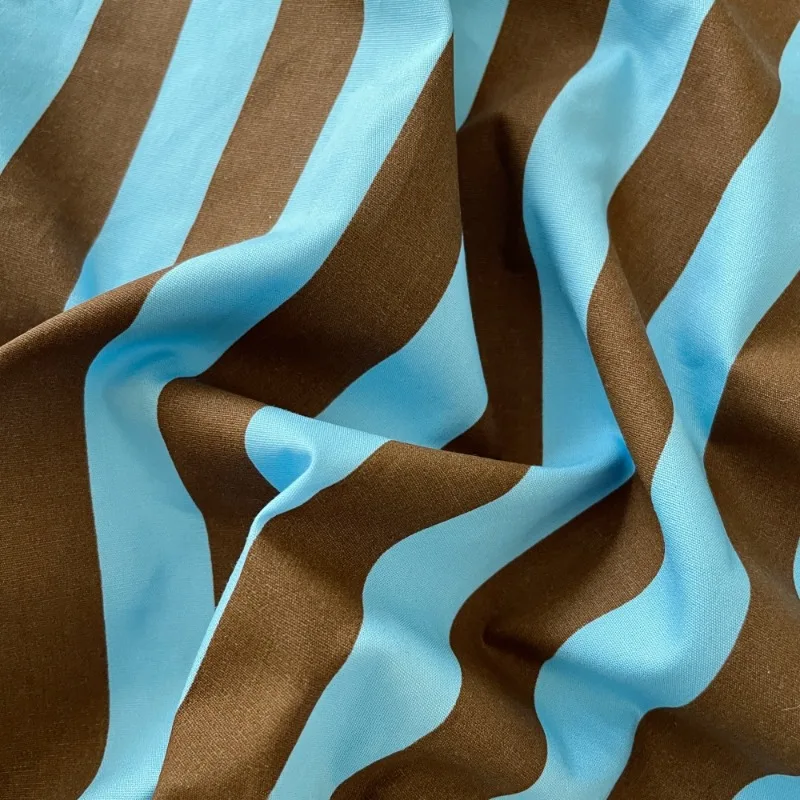 Color Block Stripes Fabric Dopamine Dress Tablecloth Pillow DIY New Fashion Clothes Women Dressmaking Home Decor Fabric - view 3
