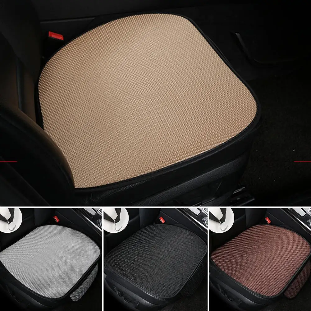 Seat Cushion Breathable Ice Silk Car Seat Pad with Non-slip Design for Universal Fit Soft Sweat-absorbent Car Seat for Easy