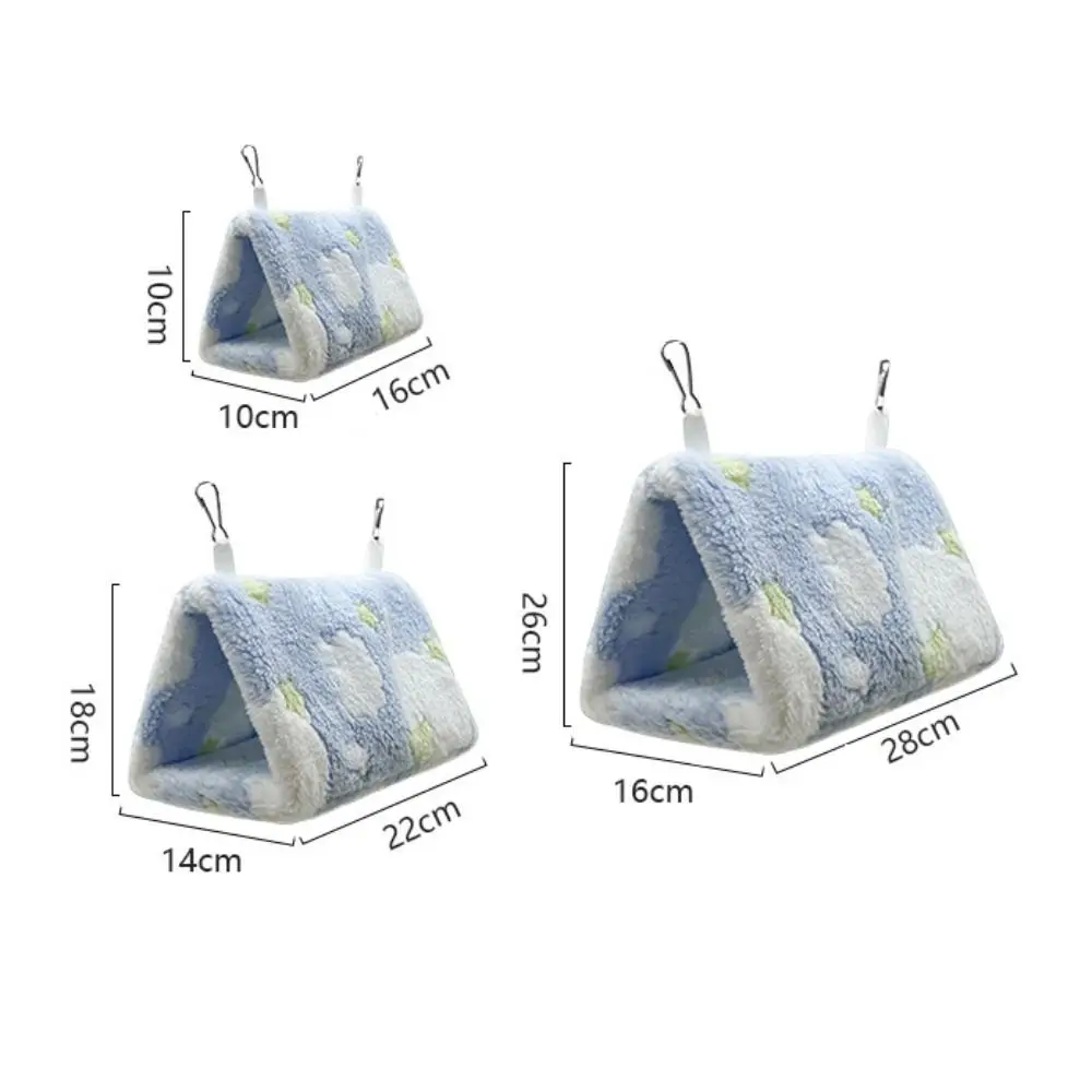 Tragbarer Gemütlicher Papageien-Hängekäfig Fleece-Gefüttert Kaubeständiges Kleintier-Bett Weich mit Schnalle Mini Haustier-Vogelkäfig – Detail 1