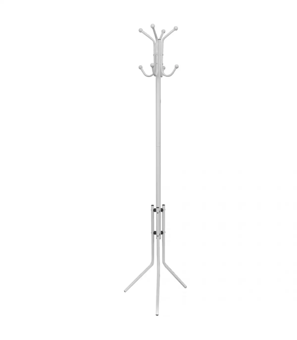 Coat rack for hats and coats rack white metal stand