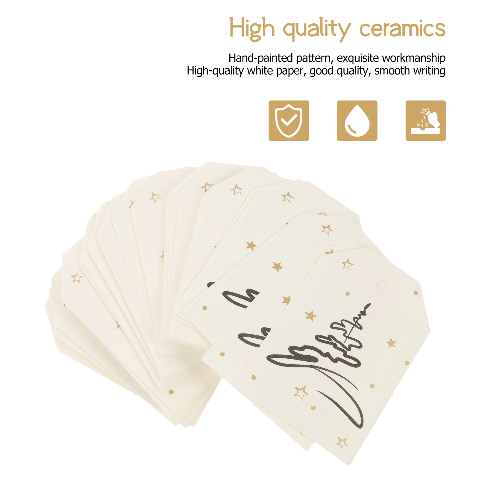 200 قطعة من بطاقات عيد الميلاد الورقية المميزة مع فتحة لوضع علامات على الهدايا وديكور عيد الميلاد وحفلات تنظيم العطلات #2