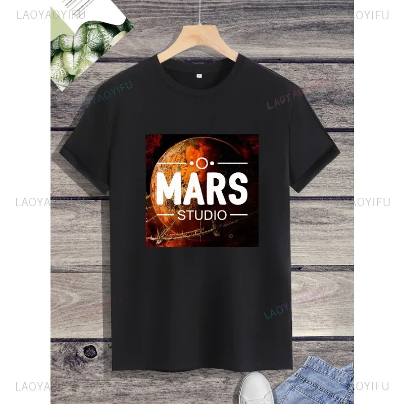 New Arrival Spacex T Shirt  Fashion Personality Creative Printed T-shirt Top Classic   Male Short-sleev O-neck