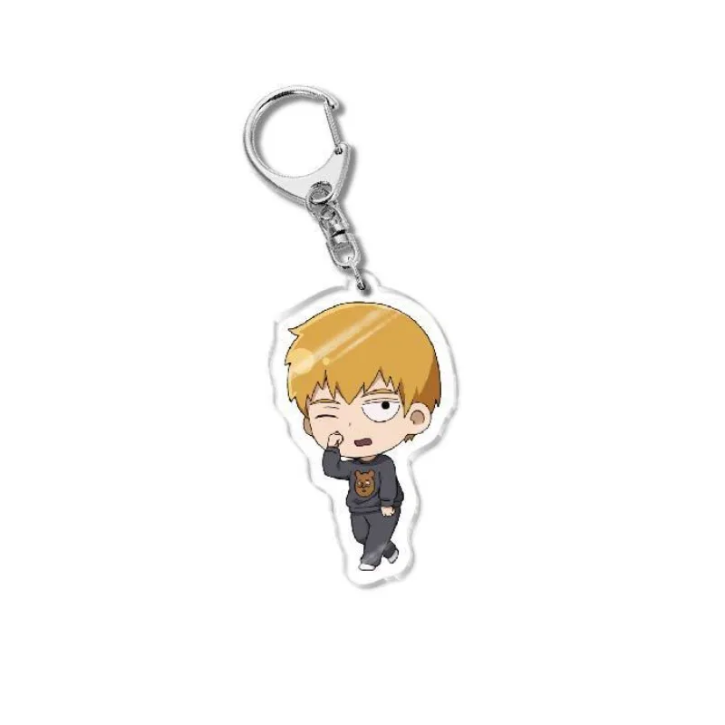 Shigeo Kageyama Mob Reigen Popular Anime-related Acrylic Keychain School Bag Pendant Comic Exhibition Gifts Lanyard Keychain