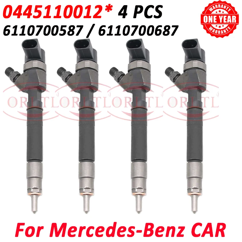 

0445110012 Fuel Injector Nozzle 0 445 110 012 OEM 6110700587 6110700687 For Mercedes Sprinter C200,C220,C270,E200,E220,V200