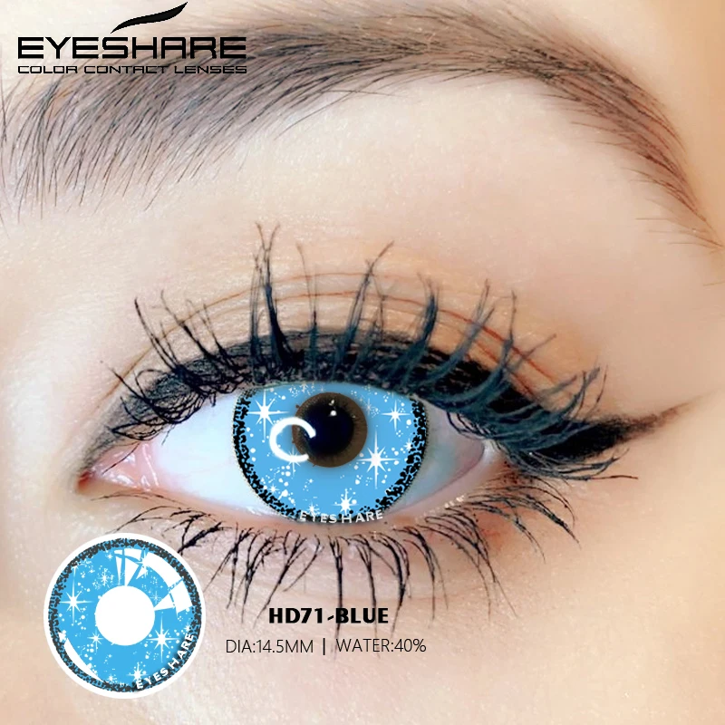 AMARA Blue Color Contact Lenses for Eyes Cosplay Yearly Makeup Halloween Beauty Color Contact Lenses Cosplay Anime Accessories