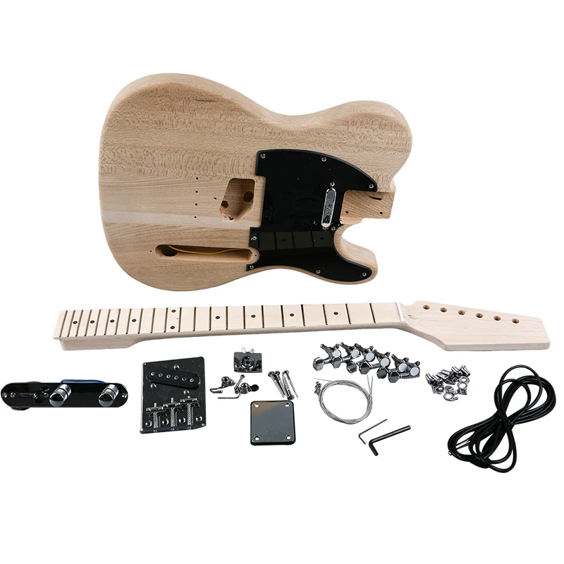 

(GK STL 120) DIY Electric Guitar Kit Beginner Kits 6 String Alder Build Your Own Guitar