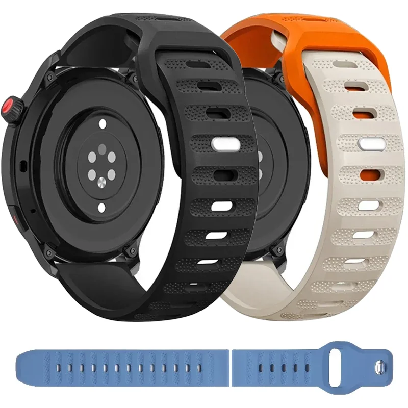 20mm 22mm Silikonarmband für Xiaomi Watch 5/OPPO Watch 4 Pro X X2 S Sportliches Komfortables Armband für Realme Watch 5 S Handgelenksband